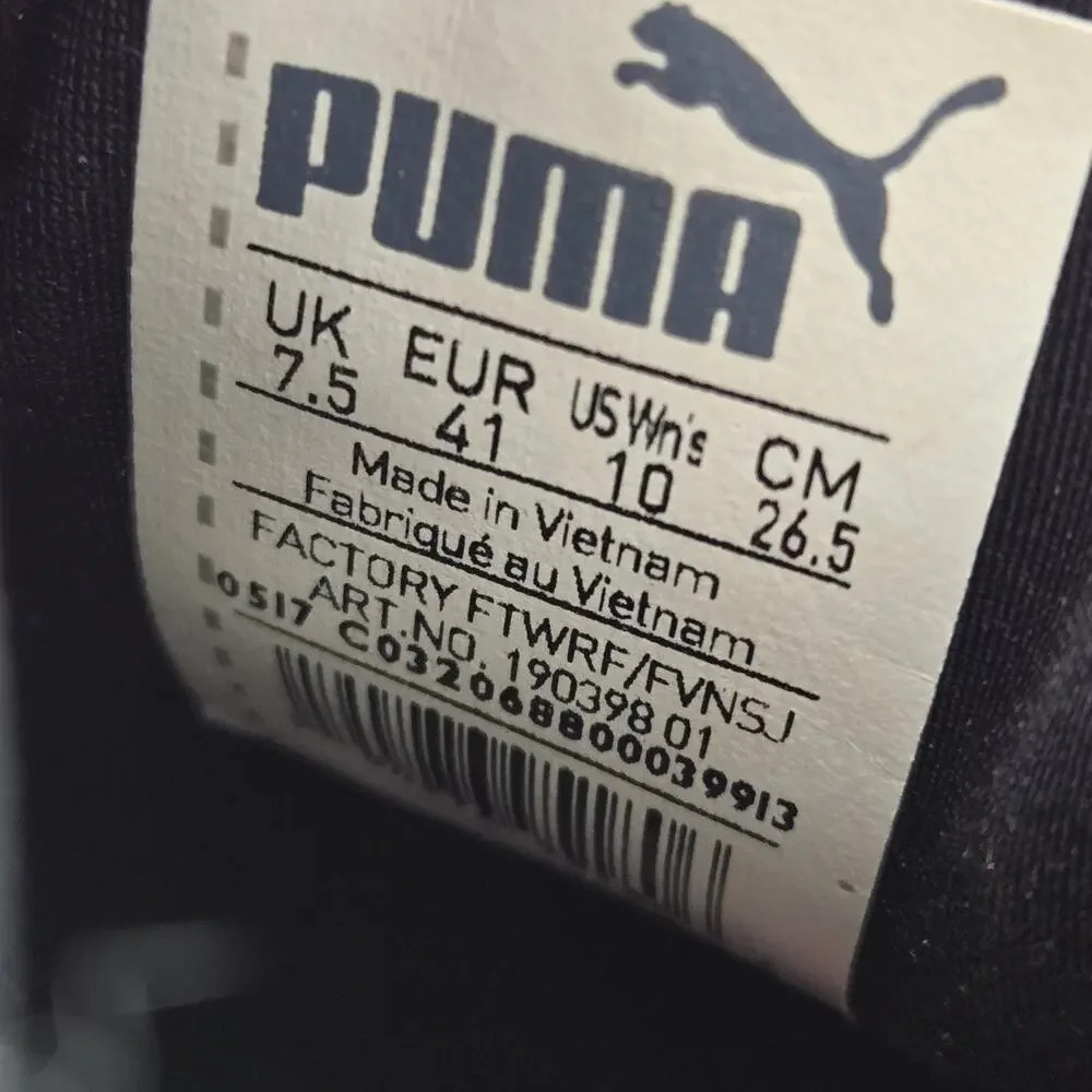 Puma x Fenty by Rihanna Hi Top Sneakers Black Womens 10 Athletic Athleisure Logo